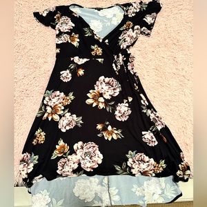 Gorgeous 1X Floral High Low Dress